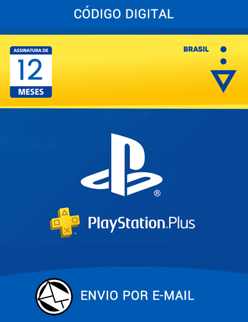 Cartão PSN Plus 12 Meses Assinatura Brasil